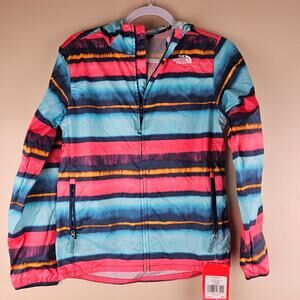 The North Face Full Zip Colorful Wind Breaker Jacket Size Youth Large 14/16